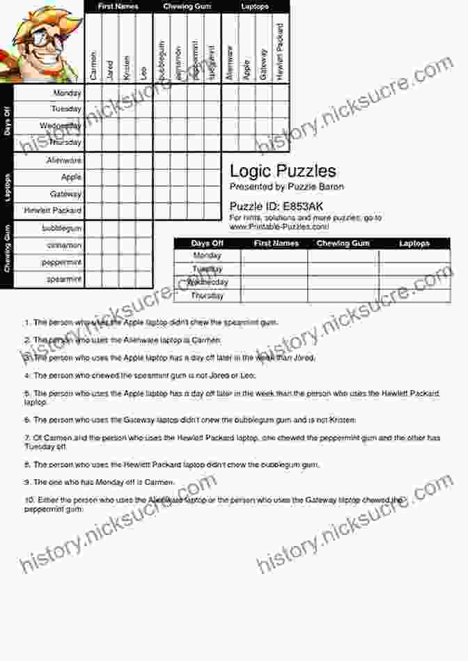 A Logic Grid Puzzle With A Mountains Theme Two Dozen Dungeon RPG Logic Puzzles: Go On An Adventure With These 24 Tabletop RPG Inspired Logic Grid Puzzles (RPG Puzzle Books)