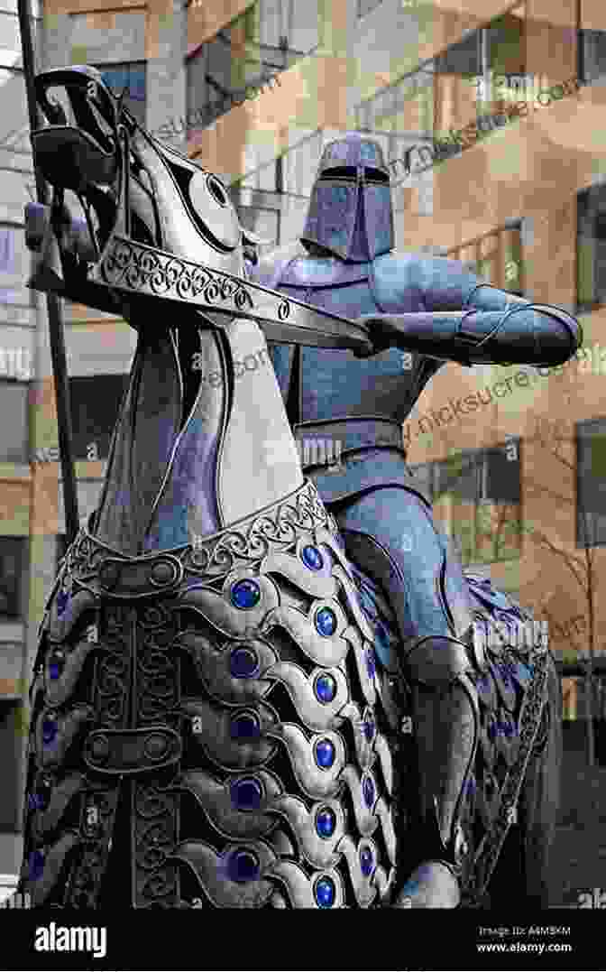 The Glaston Giant, A Colossal Statue Of A Knight On Horseback, Stands In The Town Of Glastonbury, England. The Glaston Giant (a Tale Of Merlin 2)
