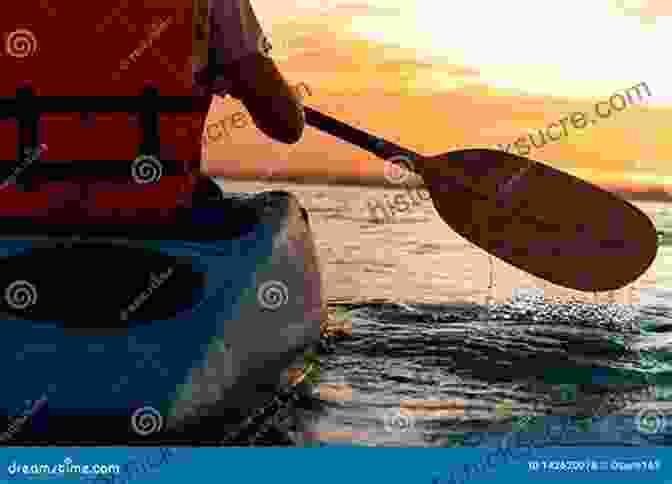The Kayaker Sits In His Kayak, Gazing Out At The Tranquil Ocean At Sunset, His Silhouette Casting A Long Shadow On Celtic Tides: One Man S Journey Around Ireland By Sea Kayak