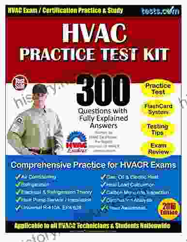HVAC Practice Test Kit: 300 Questions With Fully Explained Answers Online Flash Card Study System Included